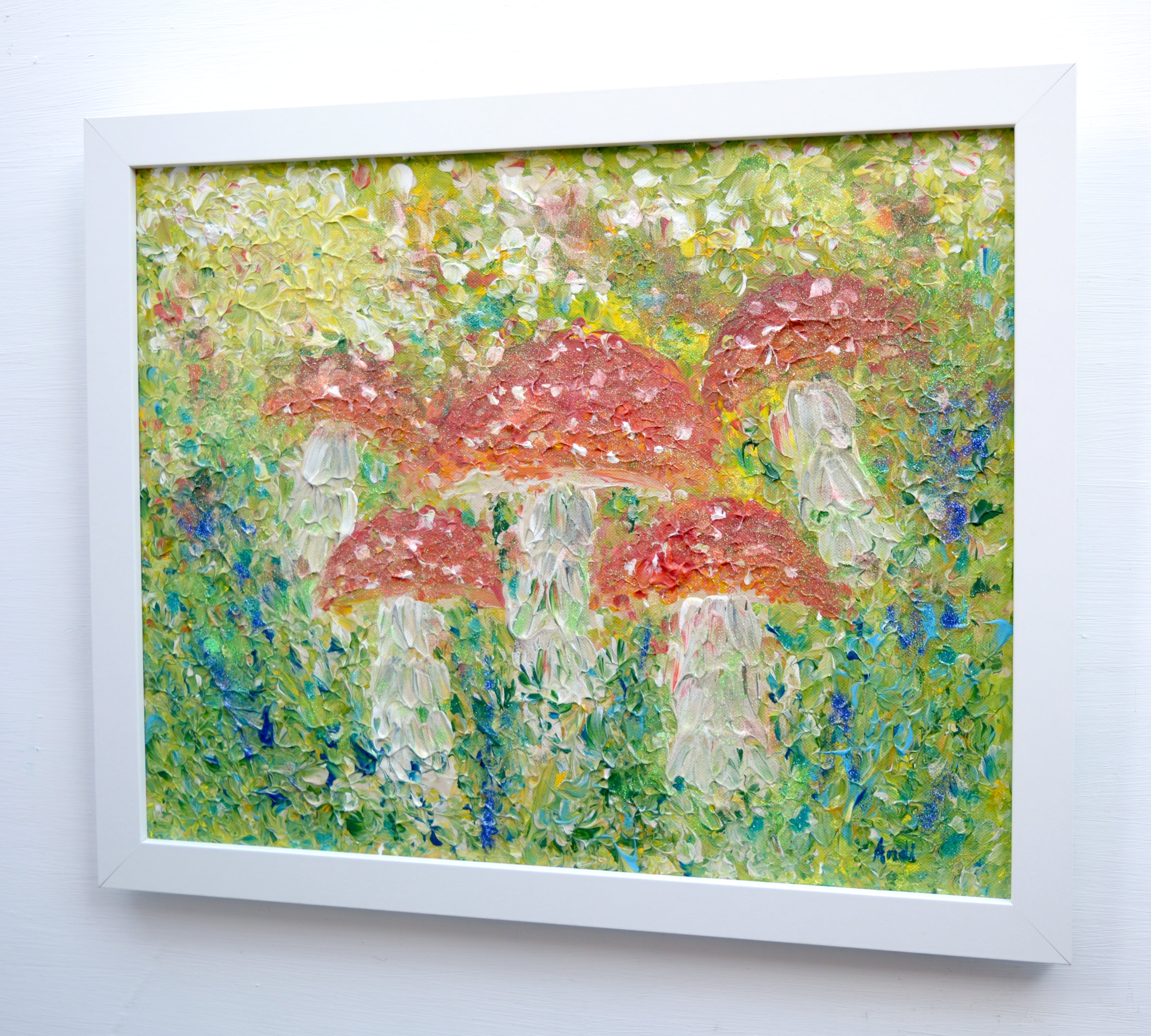 Magic Mushrooms Original framed Painting