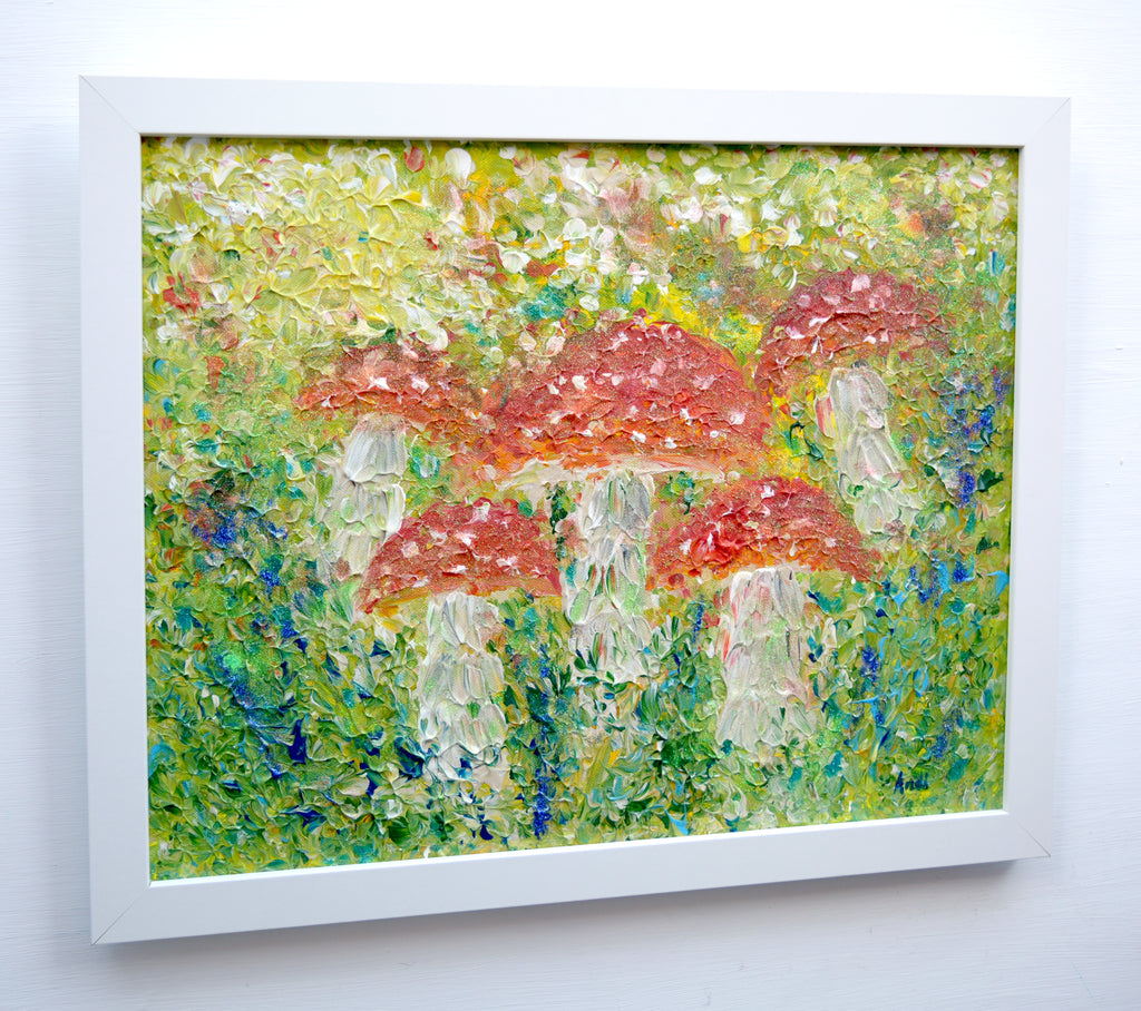 Magic Mushrooms Original framed Painting