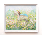 Girl and Pony Painting Cute Animal Fantasy Art