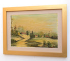 Vintage Italian oil painting Framed Tuscany Landscape
