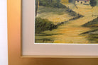 Vintage Italian oil painting Framed Tuscany Landscape