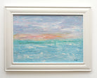 Beach Sunset Painting Normandy Coastal Art Oil Painting by Andi Lucas