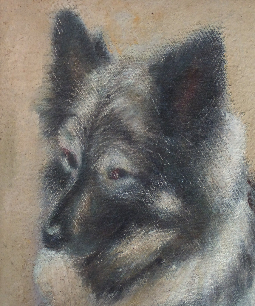 German Shepherd Painting Original Oil