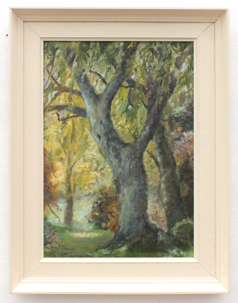 Sherwood Forest English Landscape Woodland Vintage Oil Painting Framed Signed  