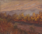 Welsh Landscape Vintage Oil Painting Wye Valley Autumn Bulith Wells