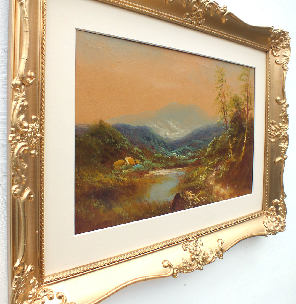 Cumbria Mountain Landscape Oil Painting Framed