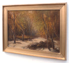 English Landscape Exmoor Oil Painting Horner Wood Forest Scene Signed Framed