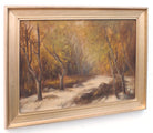 English Landscape Exmoor Oil Painting Horner Wood Forest Scene Signed Framed