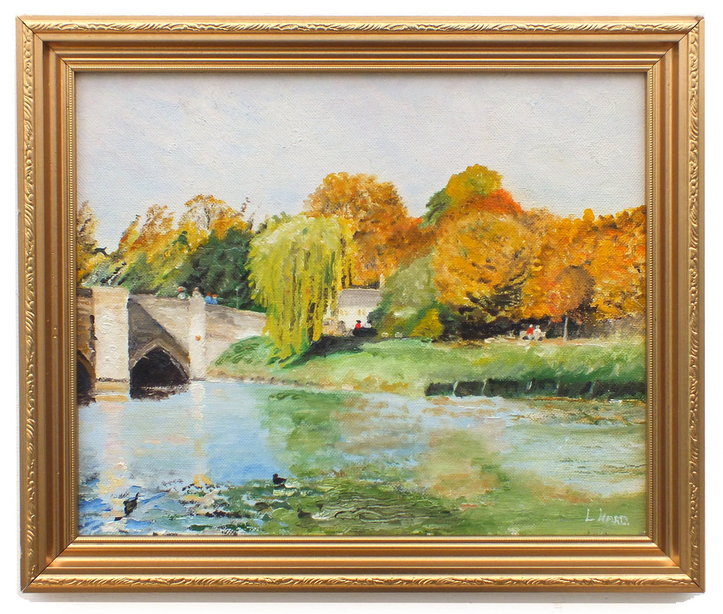 English River Landscape River Cam Oil Painting Cambridge