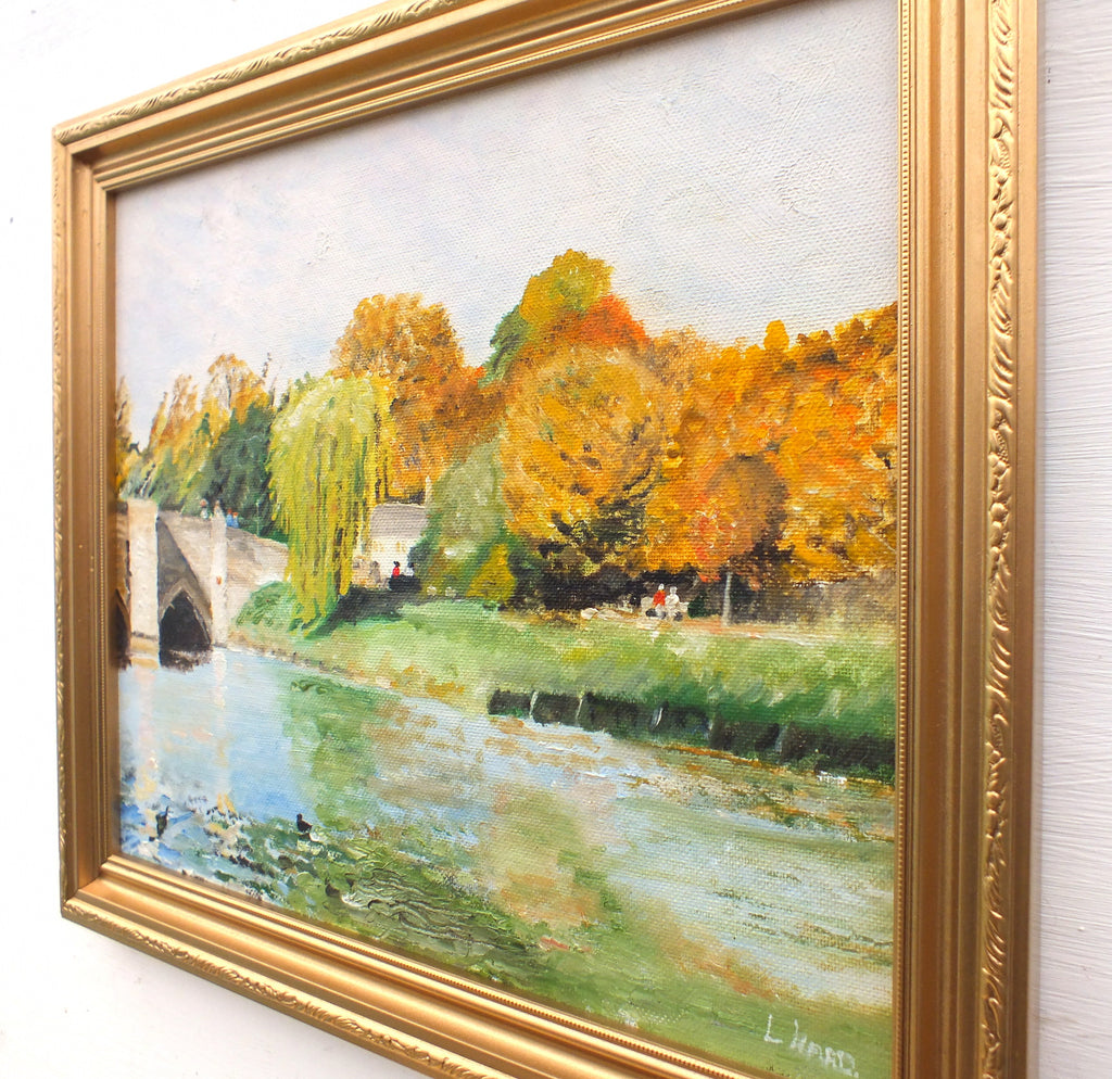 English River Landscape River Cam Oil Painting Cambridge