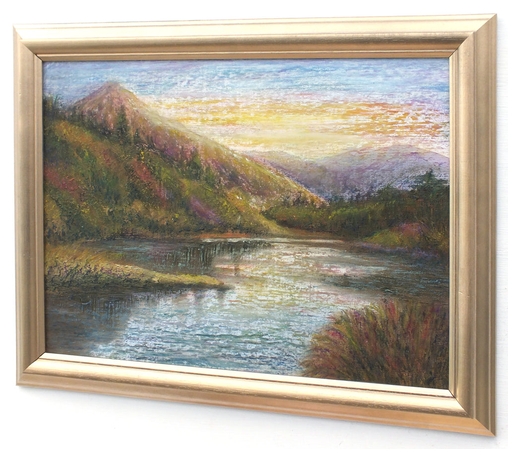 Scottish Landscape Sunset Oil Painting Loch Awe Argyll