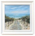 Path to the Sea Painting Beach painting Normandy France Coastal Art