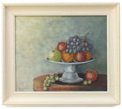 Still Life Oil Painting Signed Framed Grapes Oranges