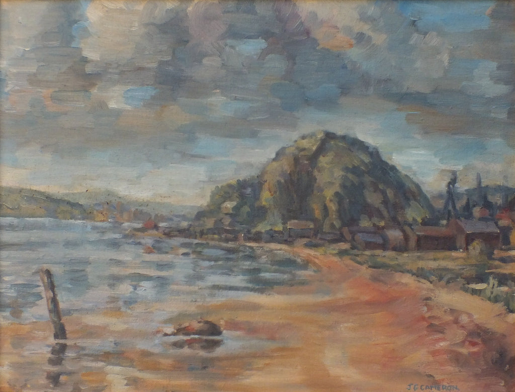 Scottish Coastal Beach Landscape Oil Painting Original Framed - GalleryThane.com