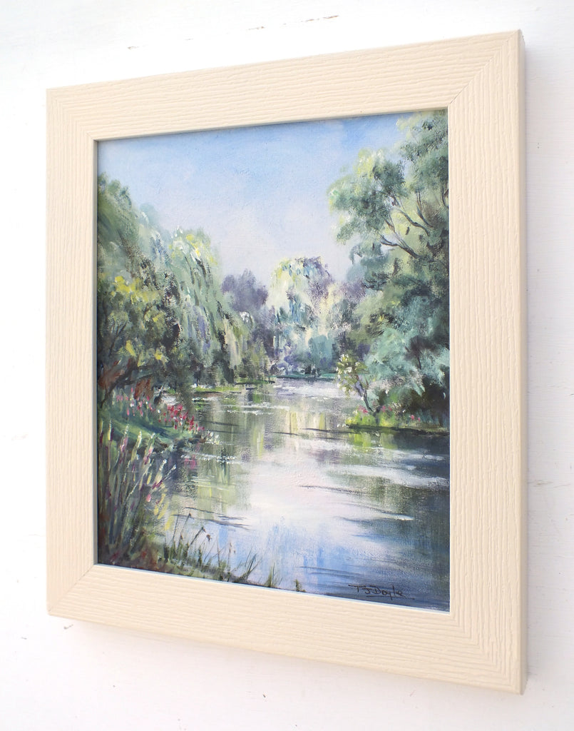 Riverside English Landscape Oil Painting Upminster Essex Framed