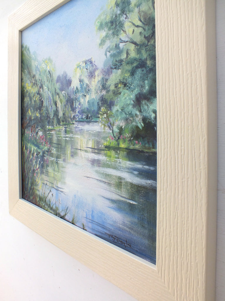 Riverside English Landscape Oil Painting Upminster Essex Framed