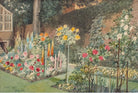 English Garden Watercolor Painting Framed - GalleryThane.com