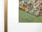 English Garden Watercolor Painting Framed - GalleryThane.com