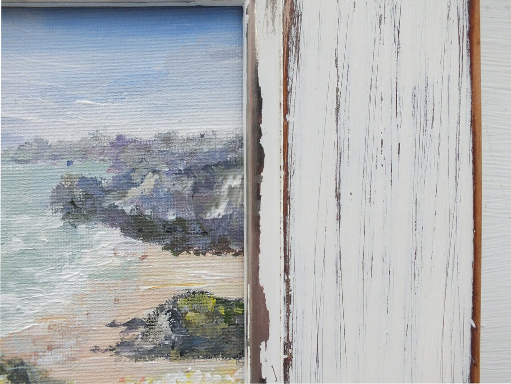 Cornish Coastal Landscape Beach Painting by Andi Lucas - GalleryThane.com