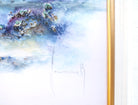 Abstract Lake Painting, Textured Landscape Framed - GalleryThane.com