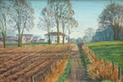 Pastoral Miniature Landscape Oil Painting Holwood Farm