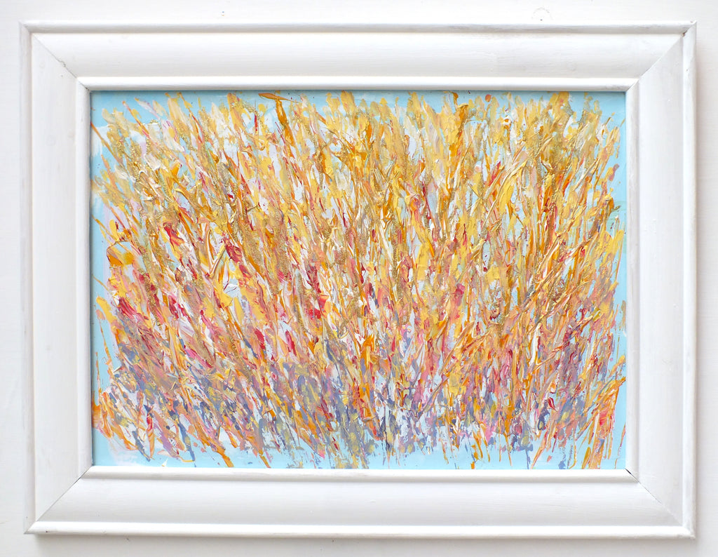 Abstract Flame Painting, Framed Original