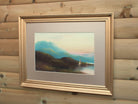 English Landscape Victorian Oil Painting Lake District Boats Framed