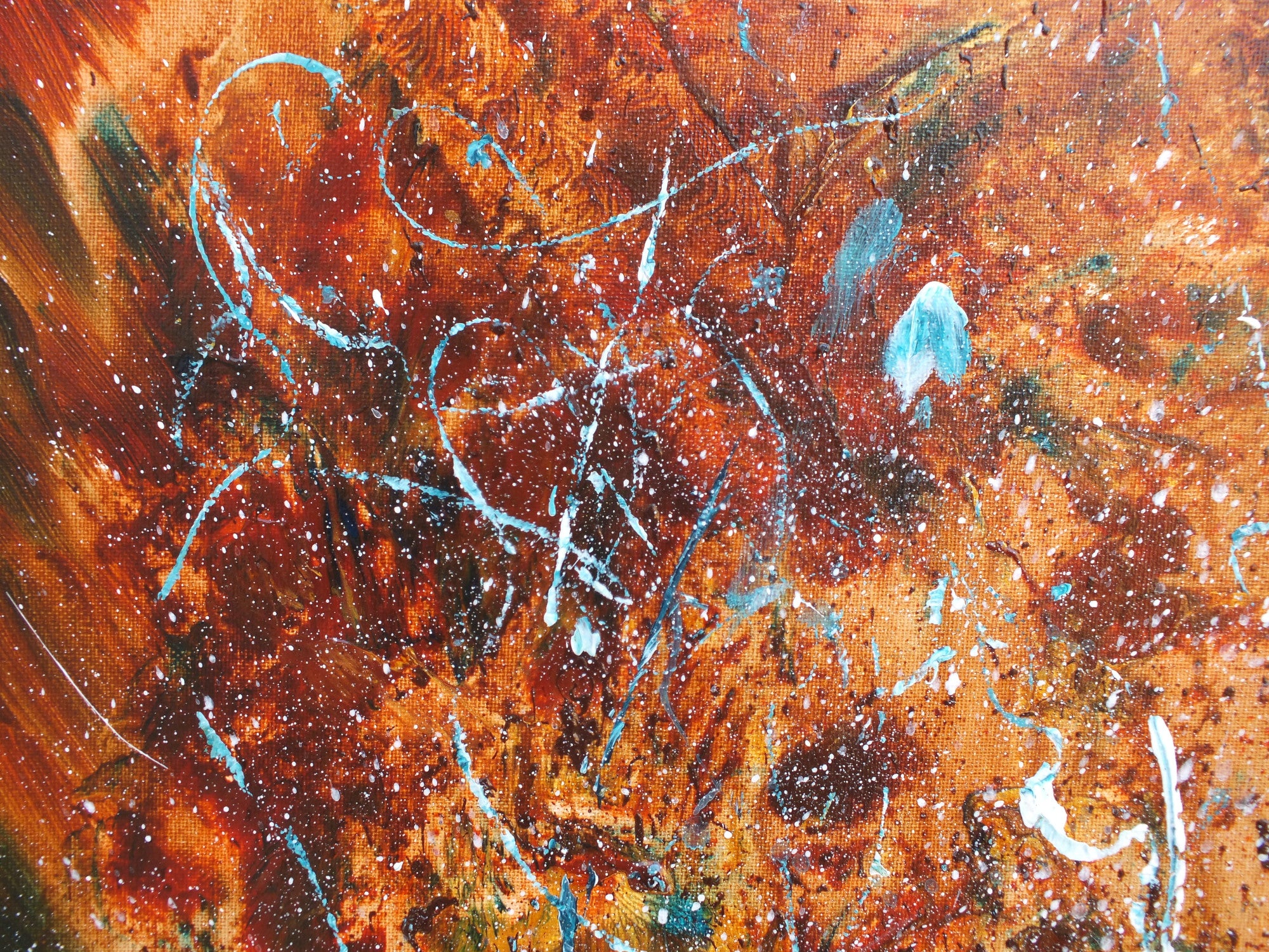 Smoo Cave, Original Abstract Painting