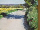 Country Lane Landscape Original Miniature Oil Painting Framed