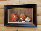 Pomegranate Oil Painting Antique Framed Original Still Life Fruit