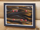 Miniature Abstract Painting, Chasing the Horizon, Framed, Signed