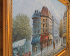 Paris Street Scene Oil Painting Framed Large Original