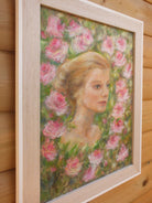 Young Girl Portrait Oil Painting Signed Framed Original