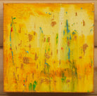 Golden Haze Cityscape Abstract Painting Original Acrylic 