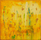 Golden Haze Cityscape Abstract Painting Original Acrylic 