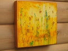 Golden Haze Cityscape Abstract Painting Original Acrylic 