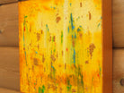 Golden Haze Cityscape Abstract Painting Original Acrylic 