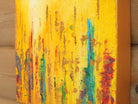 Cityscape Abstract Painting Golden Haze Acrylic Original