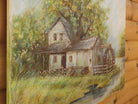 Watermill River Landscape Oil Painting Signed Unframed Original