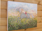 Girl and Pony Painting Cute Animal Fantasy Art
