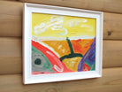 Original Organic Abstract Painting - Joyous Fields, Framed, Fraser Lucas