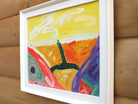 Original Organic Abstract Painting - Joyous Fields, Framed, Fraser Lucas