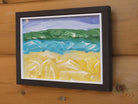 Miniature Abstract Painting, Parallel Vistas, Framed, Signed