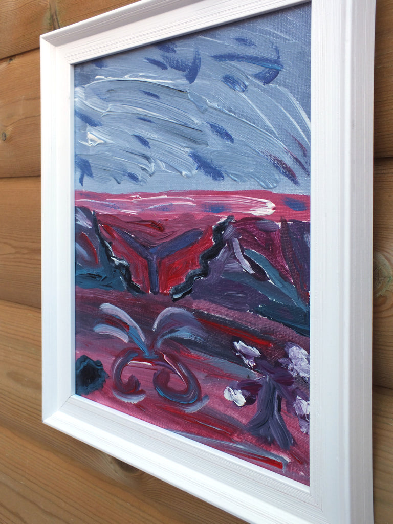 Original Organic Abstract Painting - A Realm Within Us, Framed, Fraser Lucas