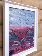 Original Organic Abstract Painting - A Realm Within Us, Framed, Fraser Lucas