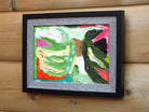 Miniature Abstract Painting, Between the Veils, Framed, Signed