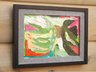 Miniature Abstract Painting, Between the Veils, Framed, Signed