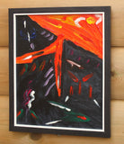 Organic Abstract Painting, Daylight Lurks, Framed, Signed