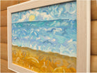 Original Organic Abstract Painting - The Coastal Dream, Framed, Fraser Lucas