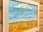 Original Organic Abstract Painting - The Coastal Dream, Framed, Fraser Lucas